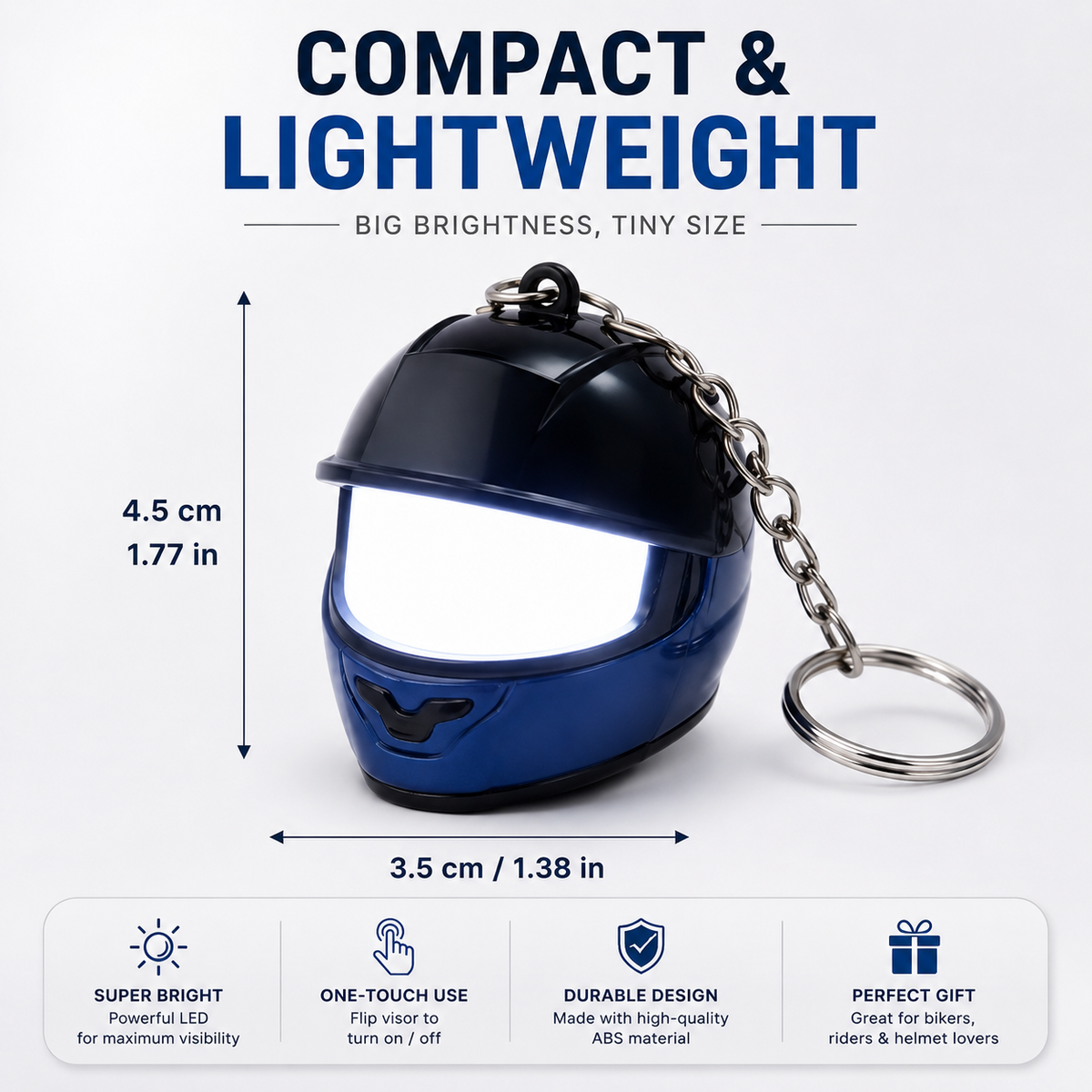 Import LumiHelmet Flashlight Keychain