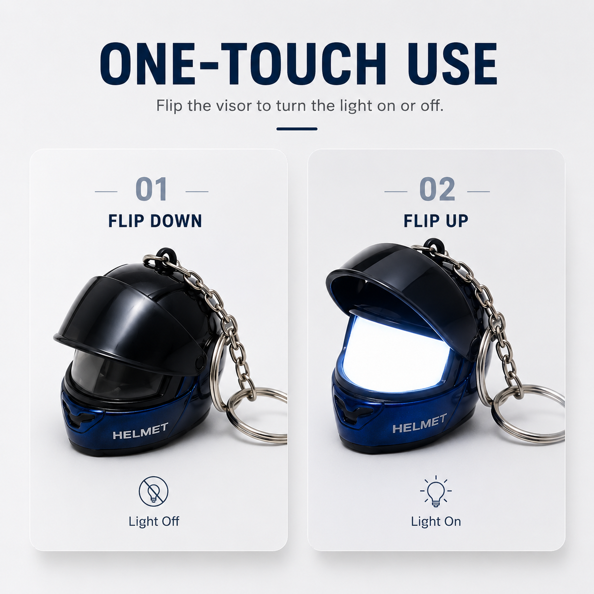 Import LumiHelmet Flashlight Keychain