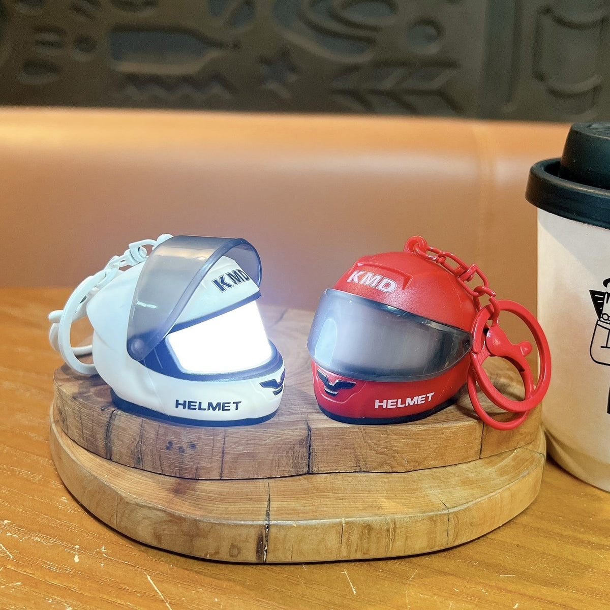 🏍️ Mini Helmet Keychain 🔑✨Import