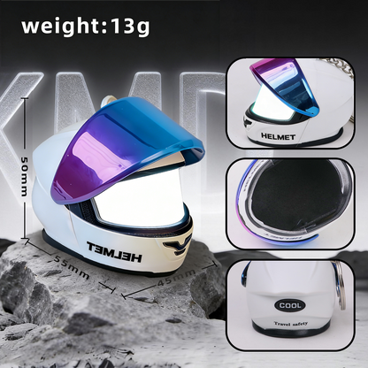 🏍️ Mini Helmet Keychain 🔑✨Import