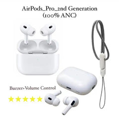 Apple Airpods Pro 2 ANC Buzzer+volume+Dorri Wirless Charging Typ C TITANIUM Quality